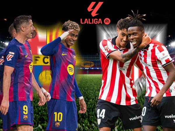 El Barcelona y el Athletic Club de Bilbao se enfrentan por la jornada 13 de la Liga Española 2025-2026 con el regreso del fútbol al Camp Nou.