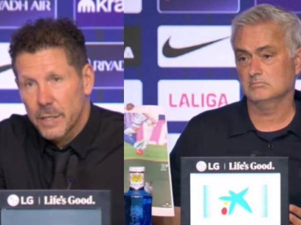 Simeone conestó en conferencia de prensa a las acusaciones de Mourinho tras el derbi en la Liga Española.