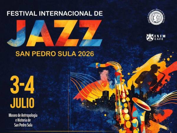 Arte gráfico de la realización del Festival Internacional de Jazz.