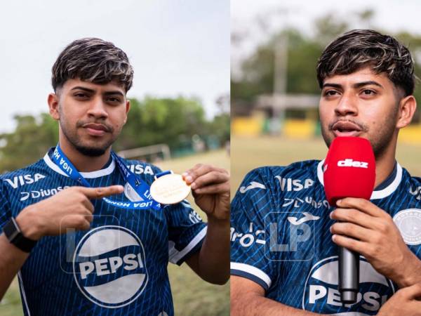 Clever Portillo en entrevista con grupo OPSA tras ganar el título 20 con Motagua en la final ante Marathón.