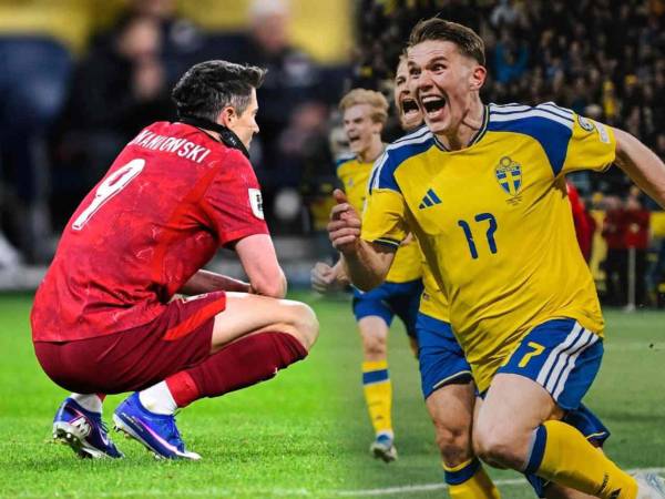 Polonia se queda fuera del Mundial 2026 y Suecia sella su pase.