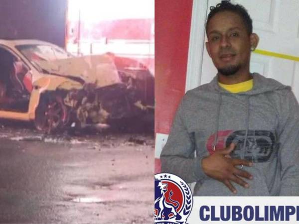 A la derecha, Irvin Escobar Luján, el futbolista hondureño que murió en un accidente en Virginia, Estados Unidos.