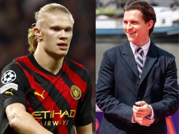 Erling Haaland le contestó en redes al actor británico Tom Holland, quien lo invitó a cenar, luego de conocerlo en un evento.