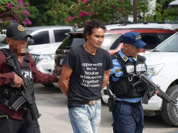 Juan Carlos Urbina, alias “El Burro”, fue capturado el lunes por agentes de la DPI en el sector El Zapotal, en San Pedro Sula.