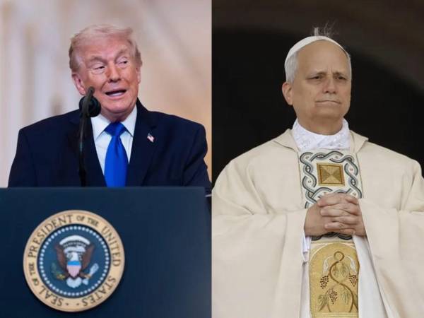 El presidente de EE.UU., Donald Trump, volvió a criticar al papa León XIV.