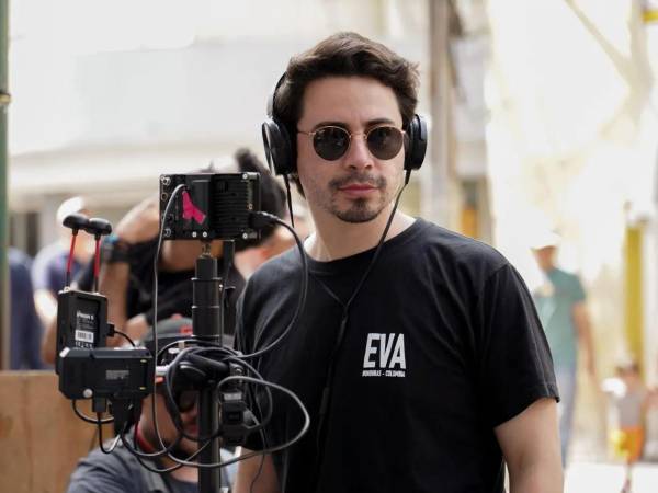 William Reyes en una imagen durante el rodaje de Eva.