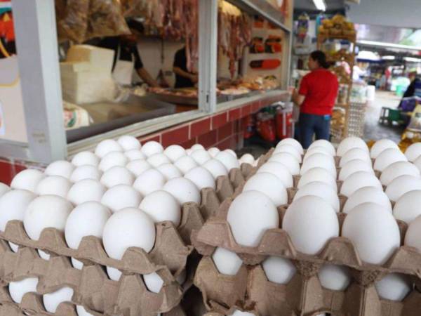 El cartón de huevos medianos pasó de 95 a<b> </b>90 lempiras, una disminución de cinco lempiras que ya se refleja en las ventas.