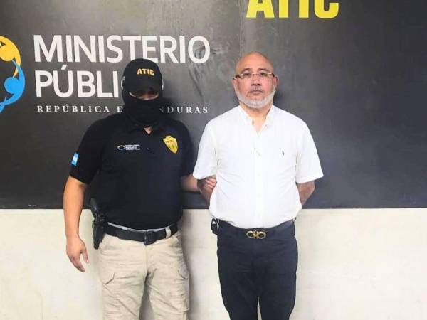 Banegas Zerón tras su captura en Tegucigalpa.