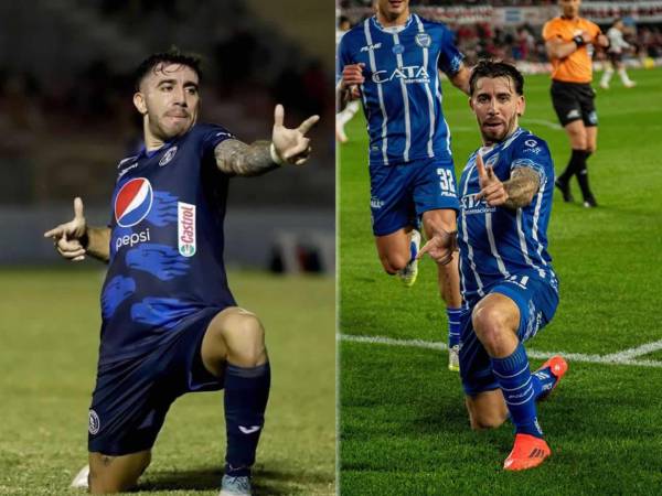 Agustín Auzmendi marcó dos goles con Godoy Cruz en la derrota ante River Plate en el estadio Monumental y celebró como 'Pistolero', el apodo que le dicen y que nació en Honduras. Acá la explicación real.