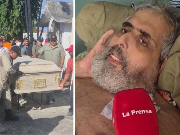 En la víspera de su muerte, Nasser Hilsaca habló con LA PRENSA desde el Hospital Atlántida. Denunció que se sentía abandonado y llegó a reclamar algo tan básico como agua para asearse. Este domingo, entre lágrimas, su familia le dio el último adiós.