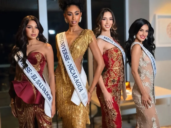 Sofía Córdova de El Salvador, Jasmine Blandford de Nicaragua, Adelina Castillo de Guatemala y Luisa Pineda de Honduras.