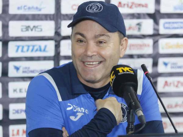 Javier López, entrenador del Motagua, en conferencia de prensa luego del triunfo ante Real España.