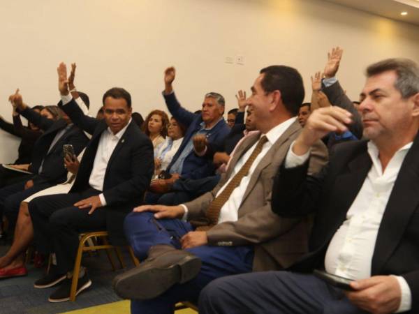 Los diputados opositores se reunieron anoche en la capital hondureña.