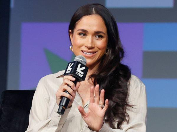 Fotografía de archivo del 8 de Marzo de 2024 de la duquesa de Sussex, Meghan Markle, hablando durante el festival South By Southwest (SXSW), en Austin (Estados Unidos). EFE/ Adam Davis