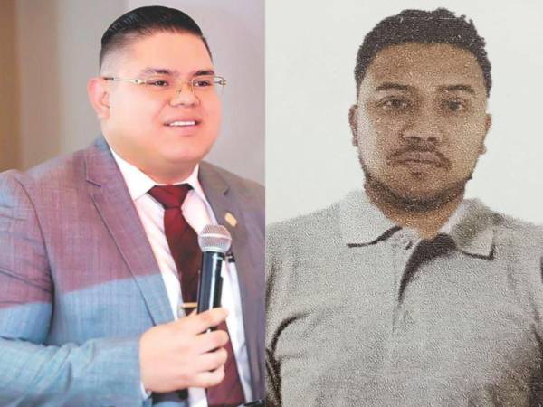 Rolando Sánchez, izquierda, anda prófugo y el policía David Ramírez, derecha, está preso.