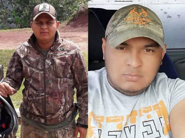 Fotografía de los hermanos Jorge Uclés y Luis Uclés. Familia y autoridades locales aún no dan con el paradero de hermano que disparó.