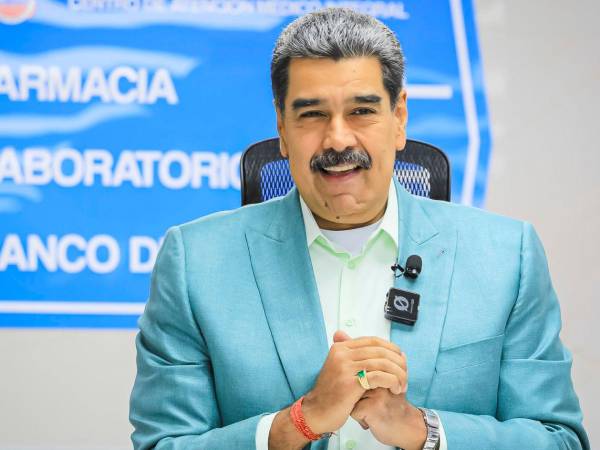 Fotografía cedida por Prensa de Miraflores del presidente de Venezuela, Nicolás Maduro, hablando en un acto de gobierno en Caracas (Venezuela).