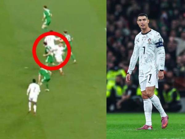 Cristiano Ronaldo vio la tarjeta roja en el minuto 61 del encuentro ante Irlanda.