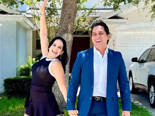 La chef Sandra Díaz y su esposo, el presentador Juan Fernando Lobo.