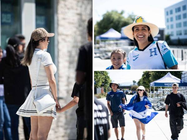 Desde muy temprano, los aficionados de Honduras coparon los alrededores del estadio con música, baile y mucho orgullo nacional. La belleza también se hizo presente, robándose las miradas y los lentes de las cámaras.