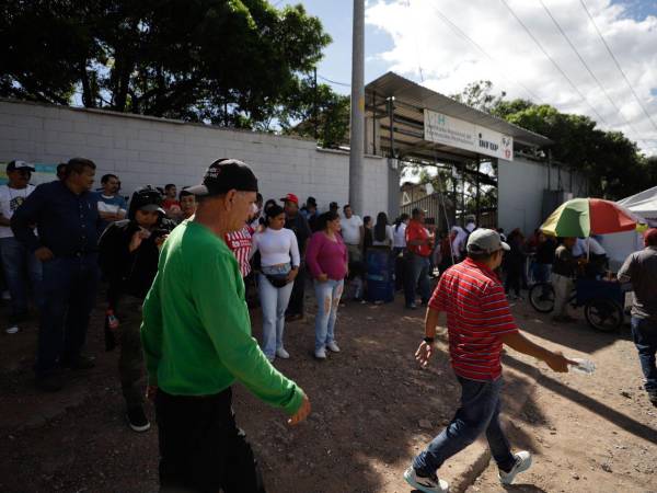 Los colectivos permanecen apostados en las afueras del Infop, donde funciona el Centro Logístico Electoral.