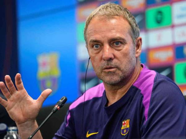 Hansi Flick en conferencia de prensa previo al duelo del Barcelona ante el Celta de Vigo.
