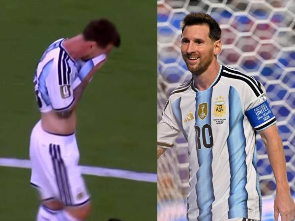 Messi anotó un hat-trick y tras su primer gol del partido contra Argelia se puso a llorar.
