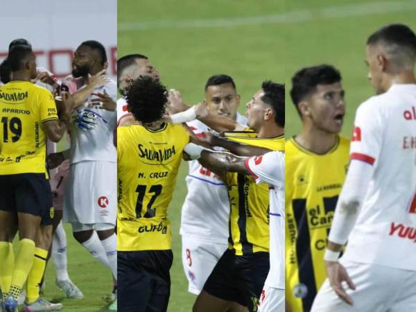 El clásico entre el Real España y el Olimpia culminó con un empate sin goles, pero en la cancha se calentaron los ánimos. Te mostramos las mejores postales del encuentro en el Morazán.