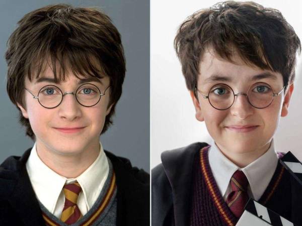 Imagen de Daniel Radcliffe, el inolvidable Harry Potter, y Dominic McLaughlin, el actual.