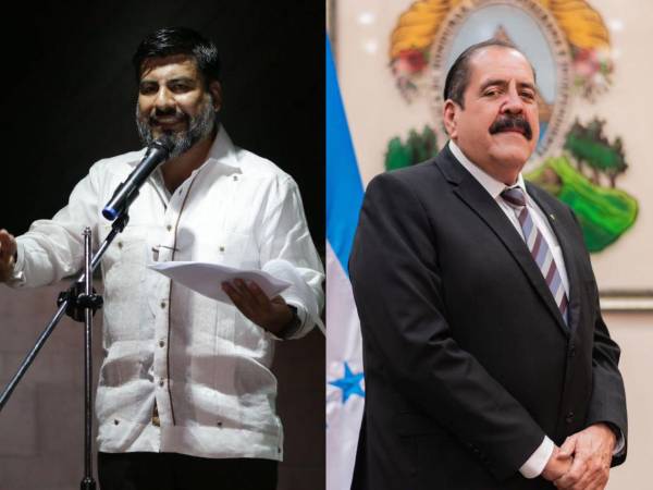 A la izquierda, Johel Zelaya, fiscal general; a la derecha en la imagen, Carlos Zelaya, exscretario del Congreso Nacional.