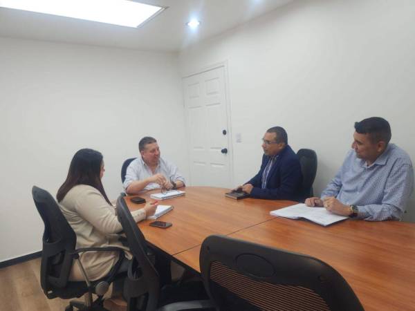 Fotografía de la reunión realizada por miembros de las instituciones encargadas de la investigación.