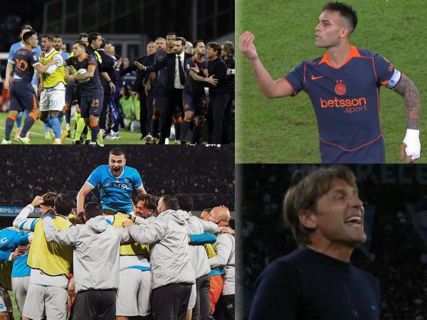El Napoli derrotó al Inter de Milán en un vibrante partido con Lautaro Martínez y Antonio Conte enfrentados.