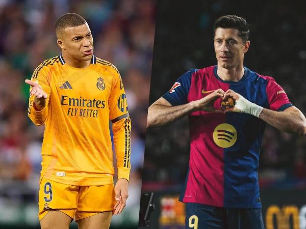 Robert Lewandowski le saca cuatro goles de diferencia a Kylian Mbappé en el Pichichi de la Liga Española.