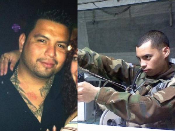 A la izquierda, Azareel Martínez, quien fue asesinado por su padrastro Kelly García, derecha, un exmilitar estadounidense.