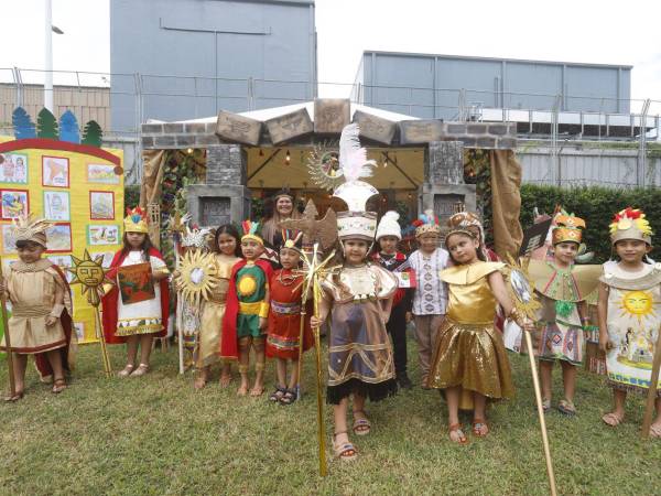 Primer grado fue parte de este evento cultural con su representación de la cultura inca.