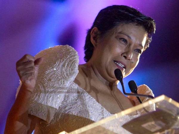 Fotografía de archivo de la actriz filipina, Nora Aunor.