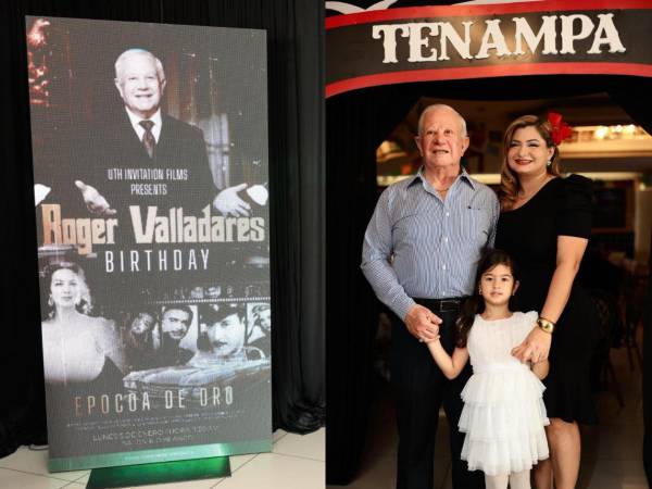 Roger, Emma y Emma Valentina Valladares.