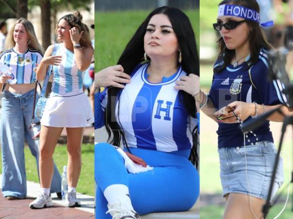 Te compartimos a las bellas aficionadas que fueron captadas en la previa del amistoso entre Argentina vs Honduras en Estados Unidos.