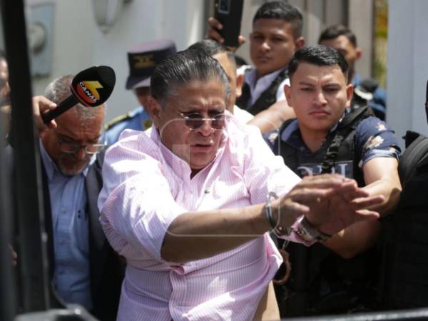 Esdras Amado López fue arrestado por la Policía Nacional este martes 25 de marzo.