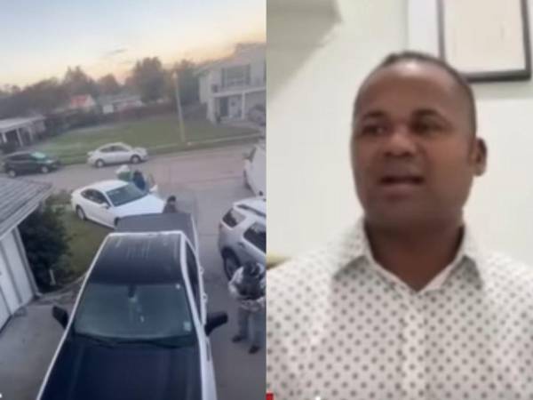 Darwin Padilla es un hondureño que vive en Nueva Orleans. El video de él dando indicaciones a agentes de ICE desde el balcón de su casa se ha viralizado en las redes sociales.