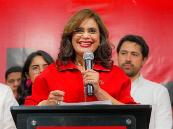 Rixi Moncada, candidata presidencial del Partido Libertad y Refundación.