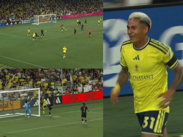 Andy Nájar anotó el primer gol de su equipo ante el Inter Miami en la MLS.