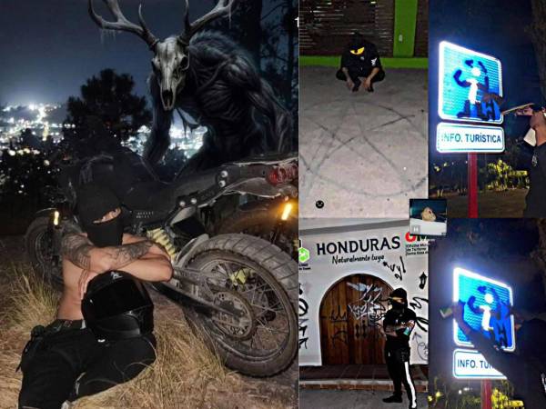 Un padre se ha hecho viral por entregar a las autoridades a su hijo que días antes había subido fotos a sus redes sociales mientras llenaba de grafitis varios lugares trísticos de Santa Rosa de Copán.