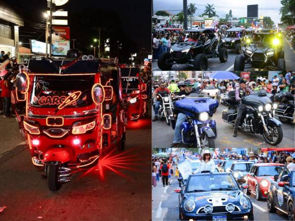 Los motores encendidos, el brillo de los vehículos y la creatividad en cada presentación se convirtieron en protagonistas este sábado durante el tradicional Desfile de Carrozas de la Feria Juniana 2026 en San Pedro Sula.