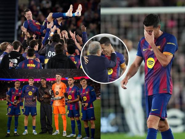 Las imágenes del triunfo del Barcelona (3-1) contra el Betis en la jornada 37 de la Liga Española, en lo que fue el adiós de Robert Lewandowski en el Camp Nou como jugador azulgrana. Se despidió entre lágrimas.