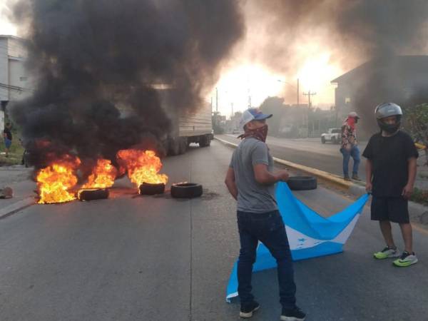 Protestas en La Entrada, Copán.
