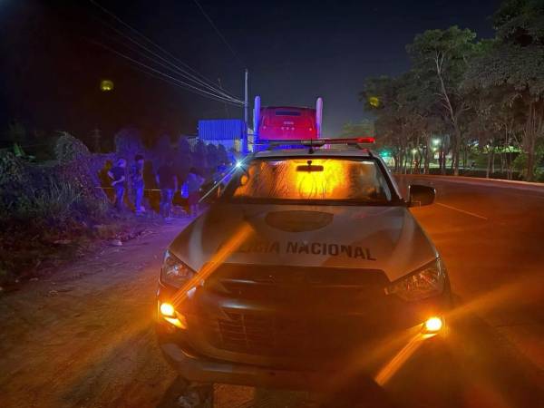 Robertina Pérez murió arrollada por una rastra en la noche del lunes en la salida de Puerto Cortés hacia San Pedro Sula.