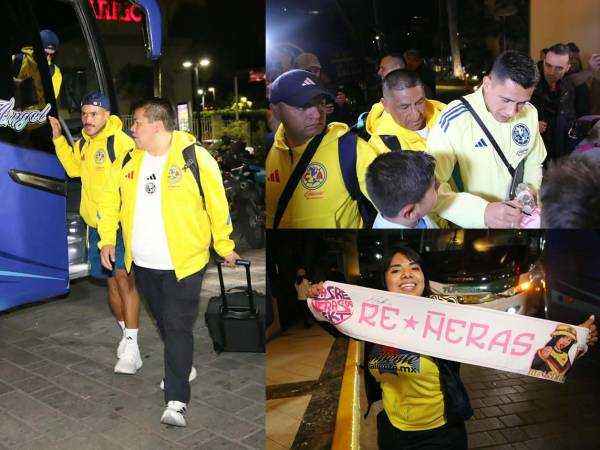 Así fue la llegada del Club América a Honduras para afrontar el partido contra Olimpia por la Concacaf Champions Cup. Un exfutbolista del Barcelona lidera la plantilla del equipo mexicano en Tegucigalpa.