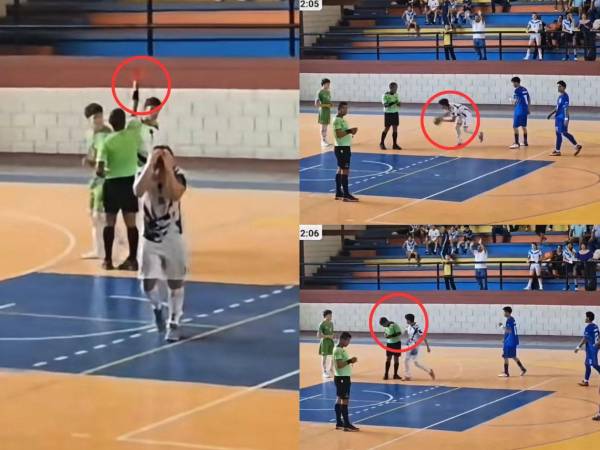 Fabián Baldí, jugador de Costa Rica, le pegó un pelotazo al árbitro del partido en la derrota contra Honduras en los Juegos CODICADER 2026.