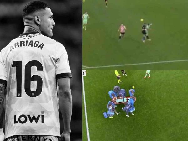 Kervin Arriaga salió de cambio tras fuerte choque con Unai Simón en su regreso con el Levante.